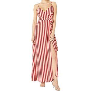 Flynn Skye Anderson Stripe Wrap Maxi Dress